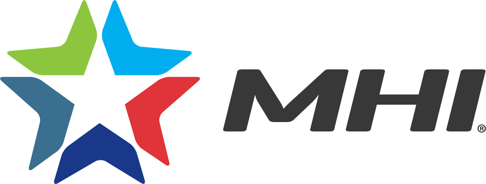 MHI logo with multicolor star – featured on Webb-Stiles tradeshows page