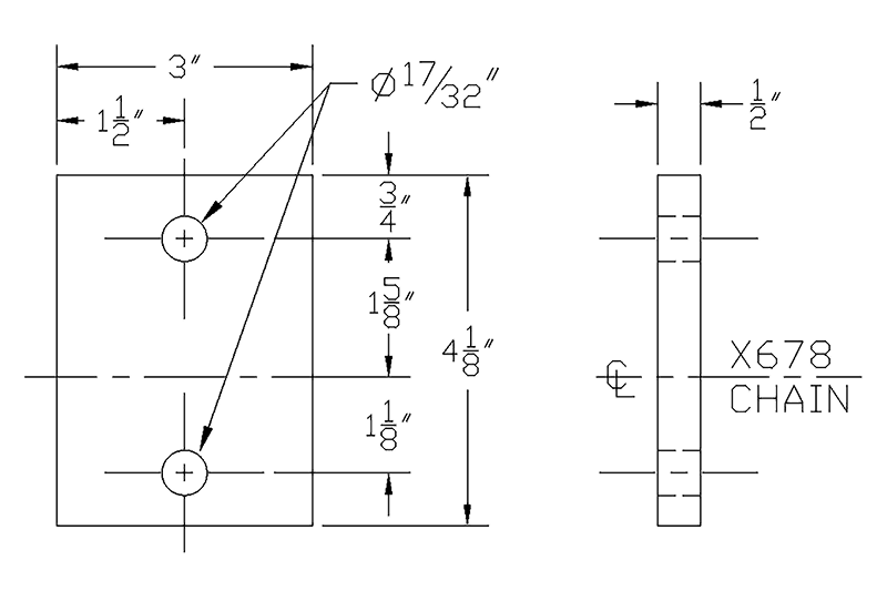 6-inch dummy trolley D attachment for spacing and support