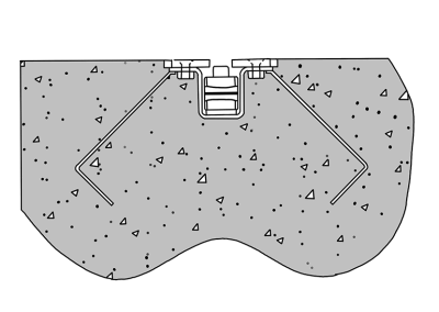 Low Selectow towline conveyor cross-section